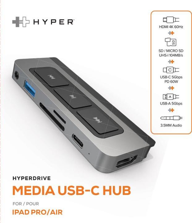 Produktbild Hyper Hyperdrive 6-in-1 (USB-C, 6 Ports)