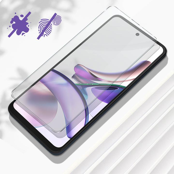 Actual product image Avizar 9H hardness glass display protection film (1 Piece, Motorola Moto G34)