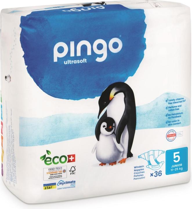 Immagine prodotto Pingo Pannolini ecologici (Dimensione 5, Pacco mensile, 216 Pezzo/i)