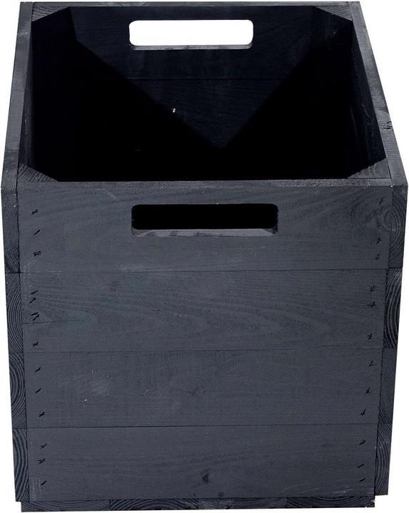 Image du produit Holz Zollhaus Boîte de rangement Vintage Black 33 x 38 cm (32.5 x 32.5 x 37.5 cm, 39.61 l)