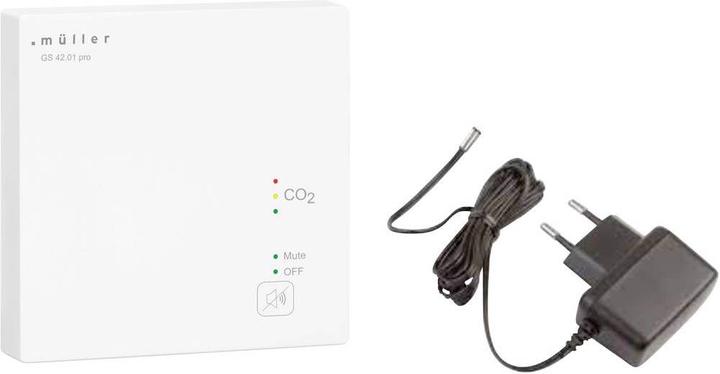Actual product image Festartikel Müller CO2 traffic light/air quality sensor mains operated with plug-in power supply unit
