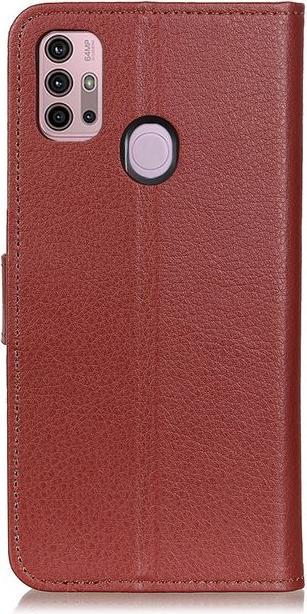 Actual product image MU Classic Litchi Leather Bookcover Series (Motorola Moto G30, Motorola Moto G10)