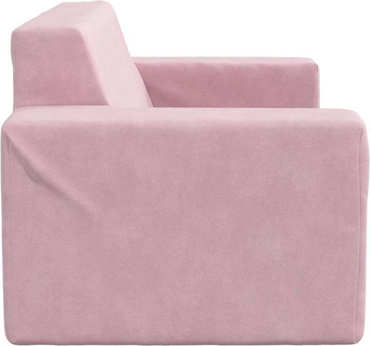 Actual product image VidaXL Children's sofa 2-seater pink soft plush (Children sofa)
