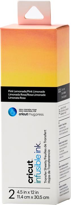 Cricut Feuille thermocollante Joy Infusible Ink 2 pièces, jaune/rose