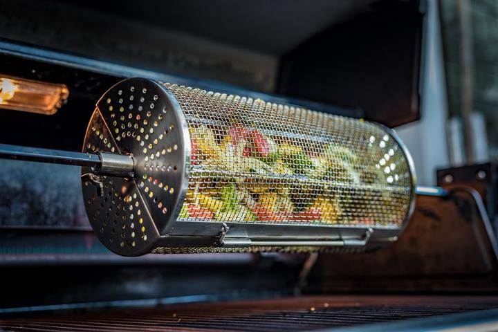 Immagine prodotto Grillfürst Cestello per spiedo rotante / cestello per girarrosto