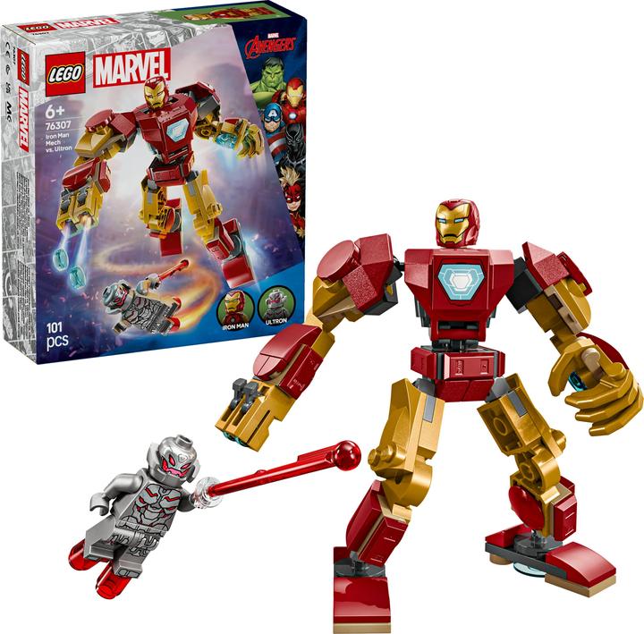 Actual product image LEGO Iron Man Mech vs. Ultron (76307, LEGO Marvel)
