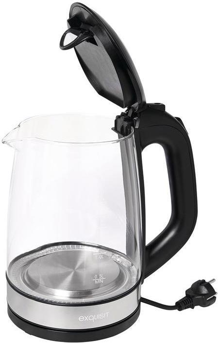 Actual product image Exquisit WK 3501 5010060, glass/stainless steel/sch (2 l)