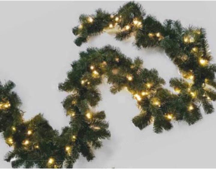 Image du produit Hellum Guirlande de porte avec éclairage Guirlandes de sapin LED