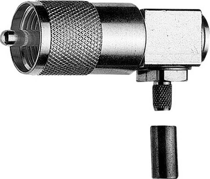 Immagine prodotto Telegärtner Spina ad angolo retto UHF a crimpare G01 a saldare/crimpare, D0105, G01 (RG-58 C/U), RG-141A/U (Cavi antenna)