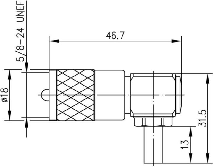 Immagine prodotto Telegärtner Spina ad angolo retto UHF a crimpare G01 a saldare/crimpare, D0105, G01 (RG-58 C/U), RG-141A/U (Cavi antenna)