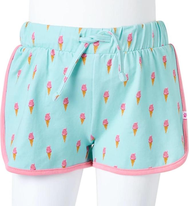 Actual product image VidaXL Children's shorts with drawstring Light mint green 104.Material (104)