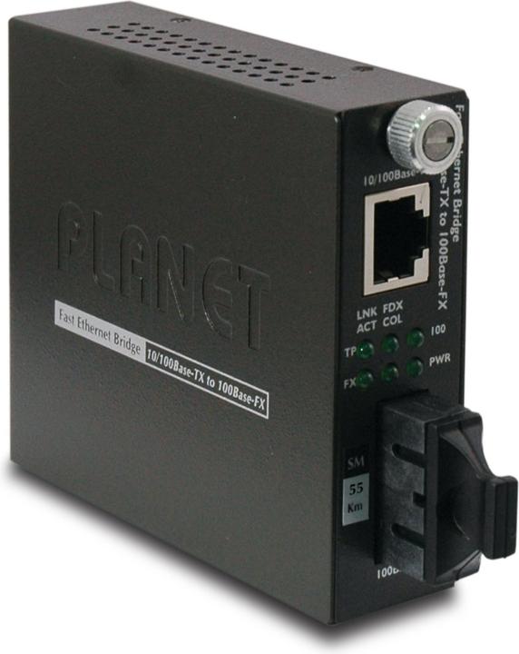 Planet Convertisseur de média intelligent - monomode 50KM 10/100Base-TX vers 100Base-FX (SC)
