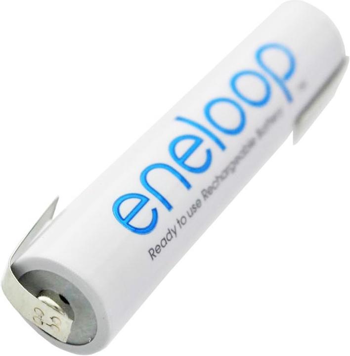 Immagine prodotto Panasonic Batteria Eneloop Micro AAA HR-4UTG 800mAh con etichette a saldare (1 pz., 800 mAh, Batteria + Caricabatterie)