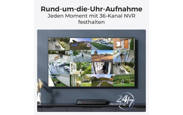 Image du produit Reolink NVS36 36- NVR de canal (Enregistreur vidéo en réseau (NVR))