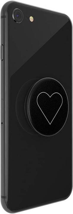 Produktbild PopSockets Handy White Heart Black Ständer