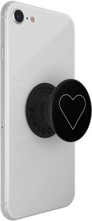 Produktbild PopSockets Handy White Heart Black Ständer