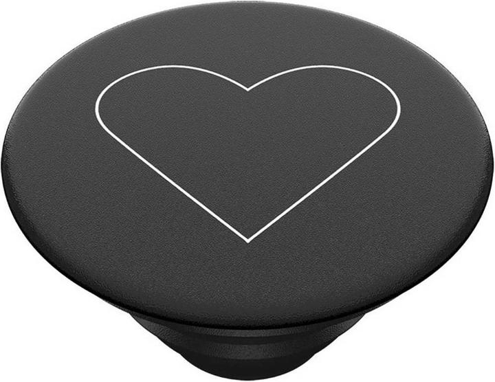 Produktbild PopSockets Handy White Heart Black Ständer