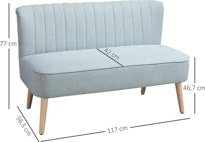Produktbild Homcom Sofa für 2 Personen (2-Sitzer)