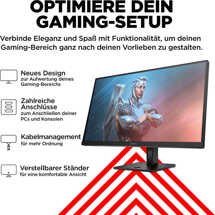 Image du produit HP OMEN/27/27"/IPS/FHD/165Hz/1ms/Black/2R (1920 x 1080 pixels, 27")