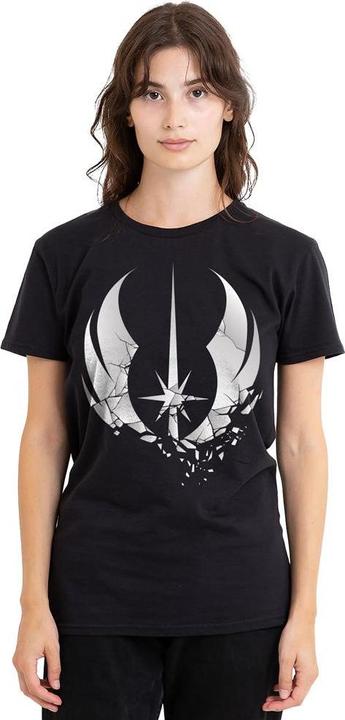 Actual product image Star Wars Unisex Adult Jedi Obi Wan Kenobi Shattered T-Shirt (S)