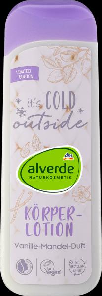 Produktbild dm alverde Körperlotion it's cold outside mit Vanille-Mandel-Duft