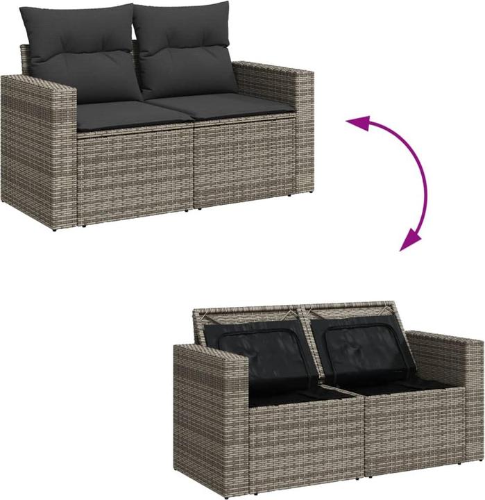 Produktbild VidaXL 10-tlg. Garten-Lounge-Set mit Kissen