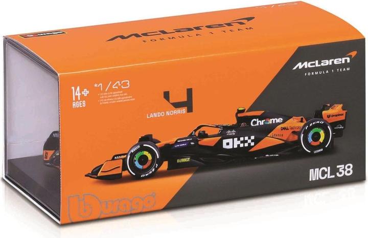 Immagine prodotto Bburago McLaren F1 MCL38 1/43 Norris 2024