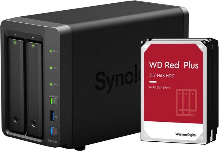 Image du produit Synology DS720+ LE SYSTÈME (2 x 2 To, WD Red Plus)