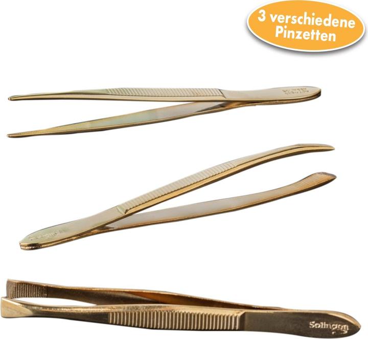 Produktbild Deeelbasics Solinger Pinzetten vergoldet, 3er Set