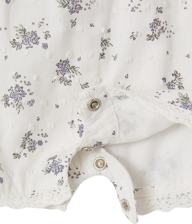 Actual product image Vertbaudet Festlicher Baby Kurzoverall mit Plumetismuster (92)