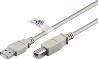 Actual product image Medium Wentronic Goobay USB 2.0 Hi-Speed Cable with USB Certificate, Grey, 3 m (3 m, USB 2.0)