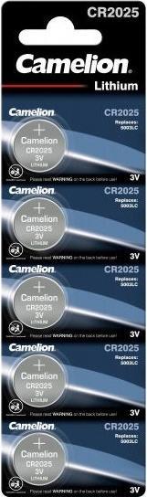 Actual product image Camelion CR2025-BP5 - Disposable battery - CR2025 - Lithium - 3 V - 5 piece(s) - 150 mAh (5 pcs., CR2025, 150 mAh)