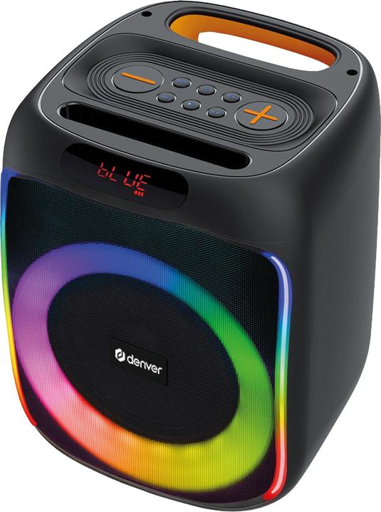 Denver BPS-165 BT Party Speaker black (Rechargeable battery operated)