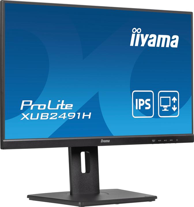 Actual product image iiyama TFT XUB2491H-B1 60.5cm IPS 23.8"/1920x1080/DP/HDMI/100Hz/h?v (1920 x 1080 pixels, 23.80")