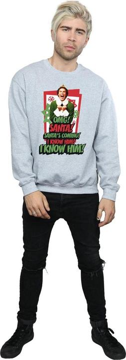 Actual product image Elf Mens OMG Santa Sweatshirt (3XL)