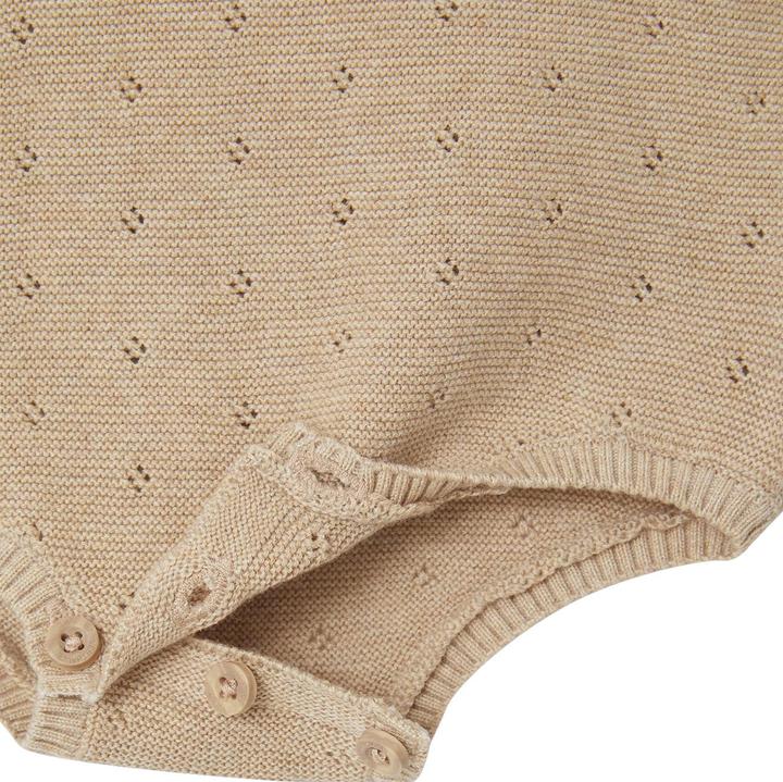 Actual product image Vertbaudet Baby-Set: Strick-Kurzoverall mit langen Ärmeln & Mütze Oeko-Tex (56)
