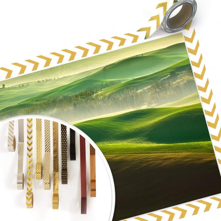 Actual product image Trenddeko Browko - Green meadows (80 x 60 cm)