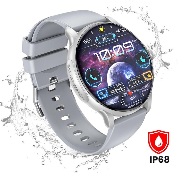 Actual product image xO smartwatch J11 Amoled silver