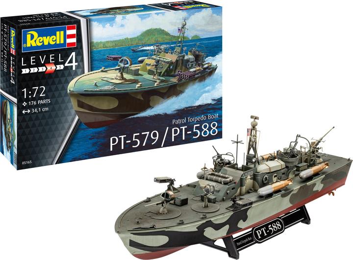 Actual product image Revell Patrol Torpedo Boat PT-588/PT-579 (late)