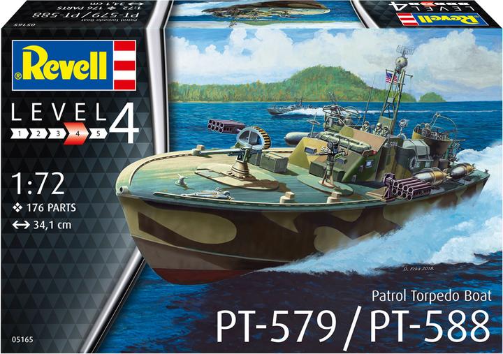 Actual product image Revell Patrol Torpedo Boat PT-588/PT-579 (late)