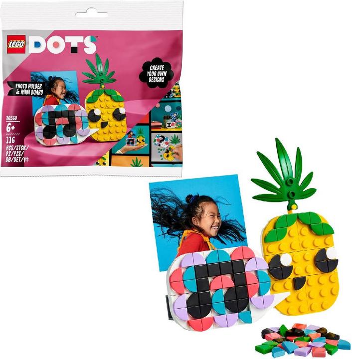 Immagine prodotto LEGO 30560 Portafoto con ananas e mini lavagna (30560, LEGO Dots)