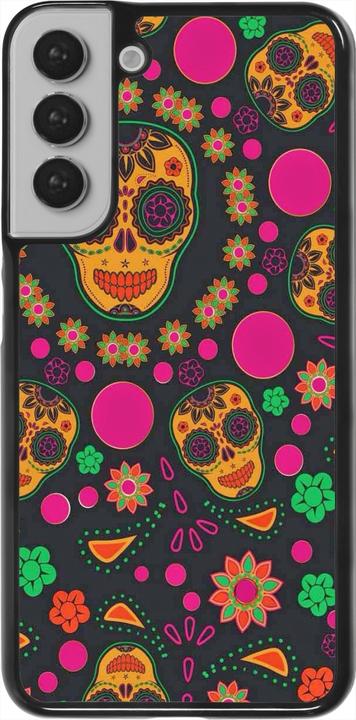 Actual product image PhoneLook Cover Halloween 22 colourful mexican skulls (Samsung Galaxy S22+)
