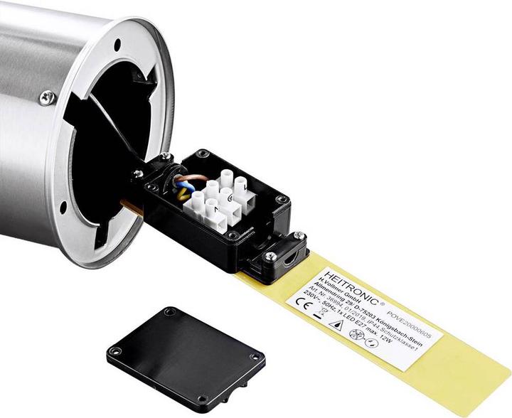 Actual product image Heitronic Outdoor stand lamp SATURN 450 E27, max. 12W LED, IP44 (E27, IP44)
