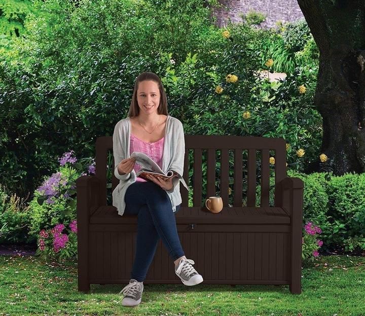 Actual product image Keter Bench with chest