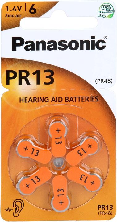 Immagine prodotto Panasonic Batteria per apparecchi acustici PR 13, 6 pezzi. (6 pz.)