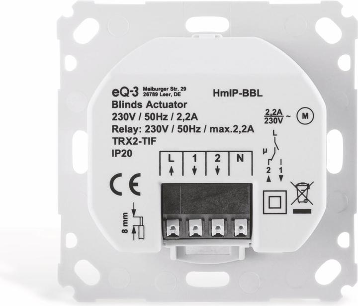 Actual product image EQ-3 Blind actuator (Shutter actuator)