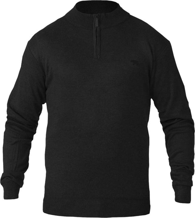 Actual product image DUKE D555 Mens Giuseppe 1 Knitted Quarter Zip Kingsize Sweatshirt (5XL)