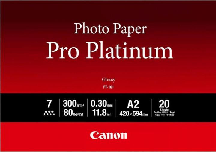 Immagine prodotto Canon Carta fotografica Pro Platinum (300 g/m², A2, 20 x)