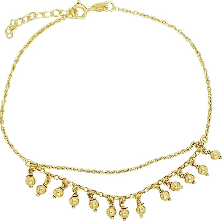Immagine prodotto Leyda Bracciale a chevill de cascade (Argento 925, placcato oro 750 / oro 18 K, 26 cm)