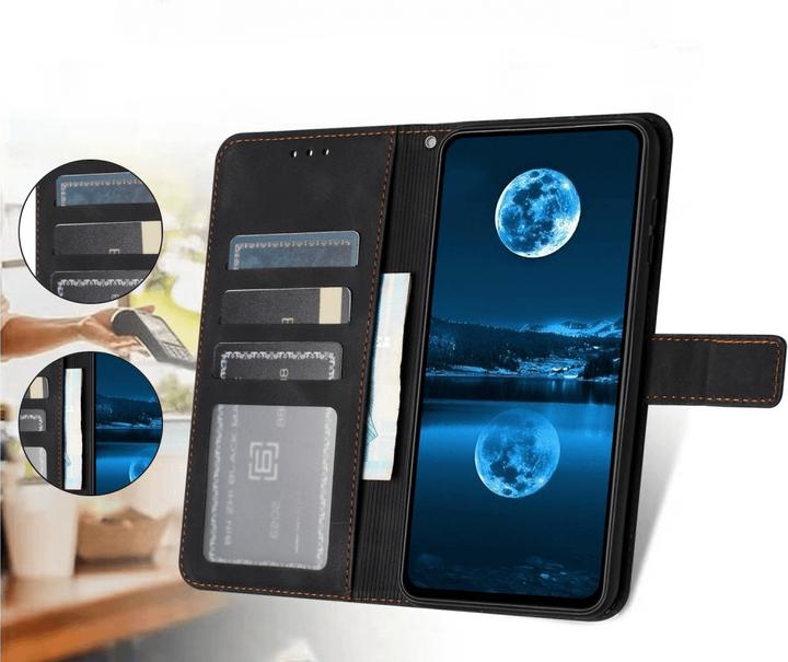 Immagine prodotto Cover-Discount Galaxy A55 - Custodia in pelle scamosciata dal design vintage (Samsung Galaxy A55)